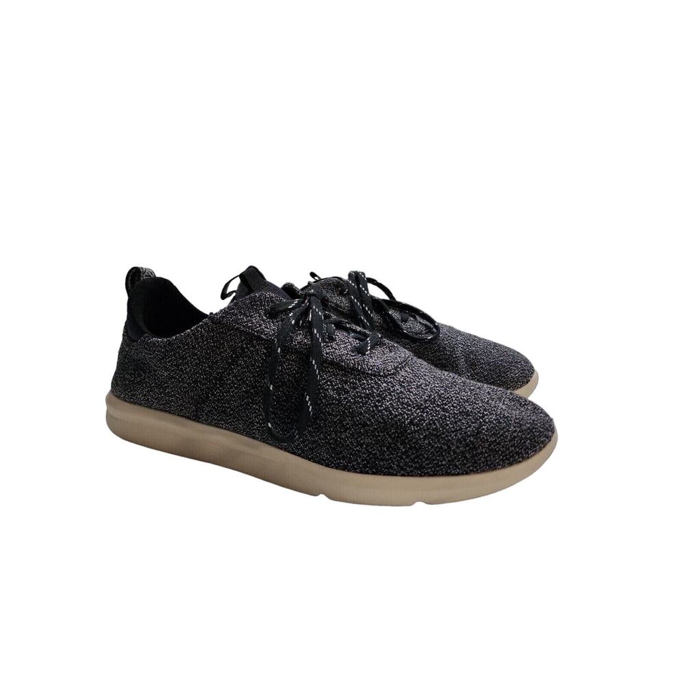 Tom's Women's Size 9.5 M Black And White Sneakers Lace Up Shoes